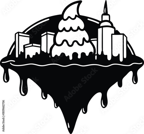 Taj Mahal vector silhouette illustration for travel city architecture design symbol
