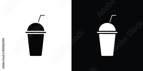 Protein shake icon design element for website and app ui design projects