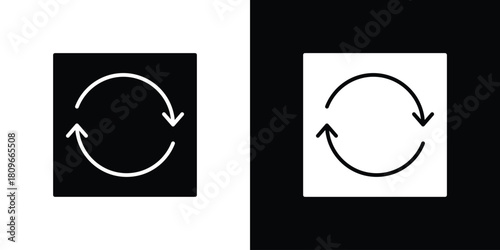 Refresh icon design element for website and app ui design projects