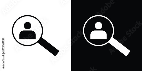 Recruitment icon design element for website and app ui design projects