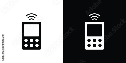 Remote control icon design element for website and app ui design projects