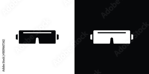 Safety goggles icon design element for website and app ui design projects