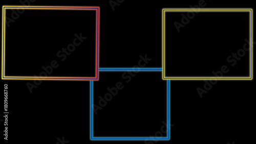 Blank photo frame vector illustration with a vintage black border for your picture or instant polaroid photography design