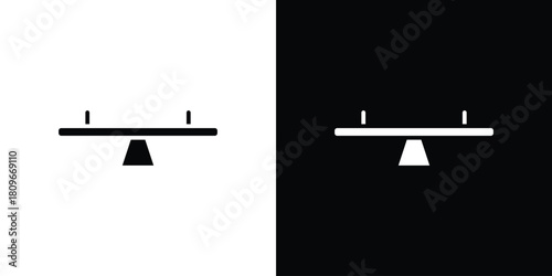 Seesaw icon design element for website and app ui design projects