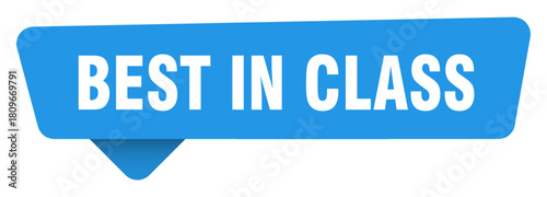 best in class sticker. best in class blue sign isolated on transpatent background