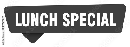 lunch special black sign isolated on transpatent background. lunch special sticker