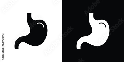 Stomach icon design element for website and app ui design projects