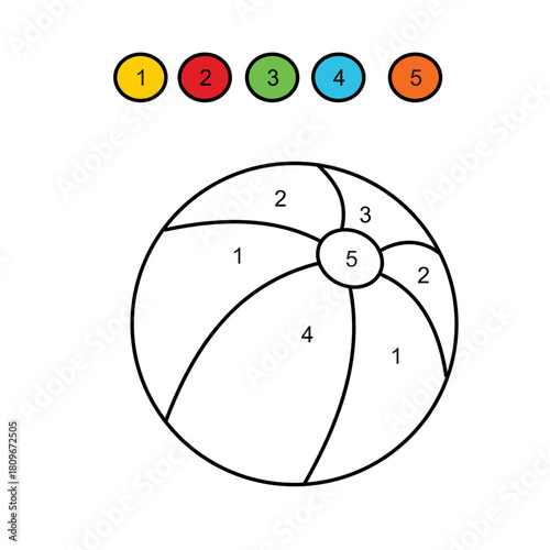 Colouring page basket ball