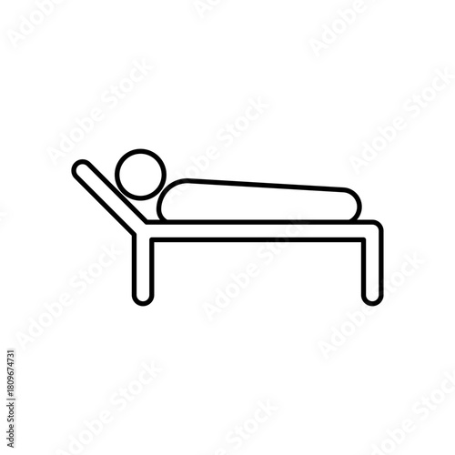 Icon a rest, isolated against a clean background.