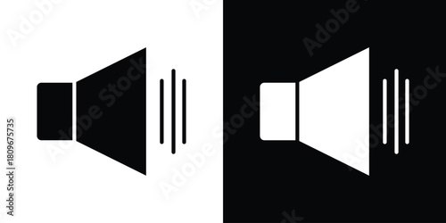 Volume icon design element for website and app ui design projects