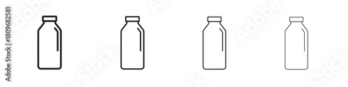 Bottle icon for apps and website. vector illustration collection