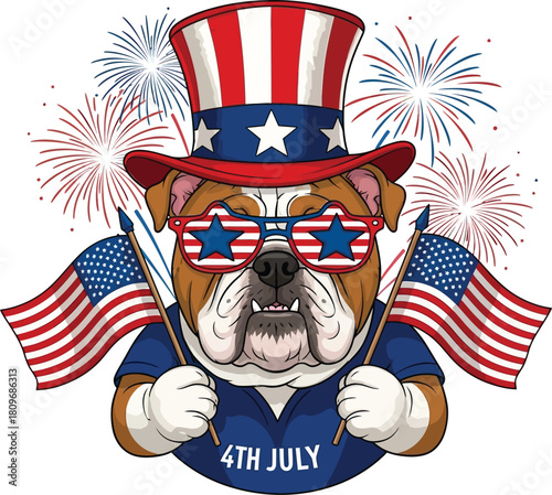 fourth of july vector