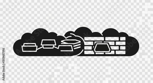 Secure cloud computing network with firewall protection for data safety, showcasing cybersecurity and data flow, originally a scalable vector graphic