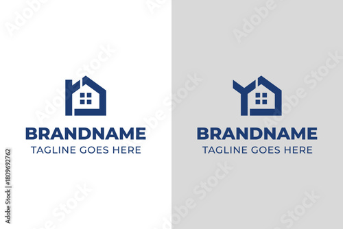 Letter R and Y Home Modern Logo, symbolizing comfort, stability, and modern living