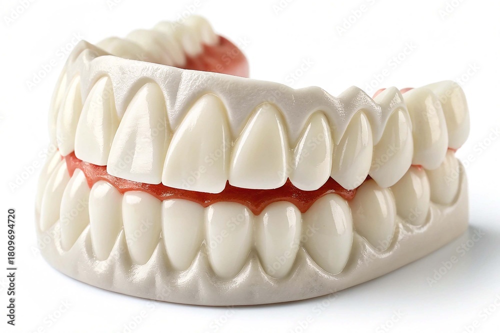 Obraz premium White plastic vampire fangs for halloween Nice