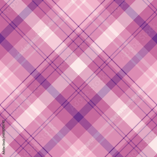 Seamless pattern with glorious cold pink and violet colors for plaid, fabric, textile, clothes, tablecloth and other things. Vector image. 2
