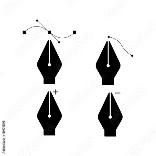 pen icon graphic tool vector icon