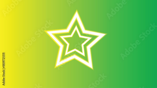 Abstract Glow Star Geometry Stucture