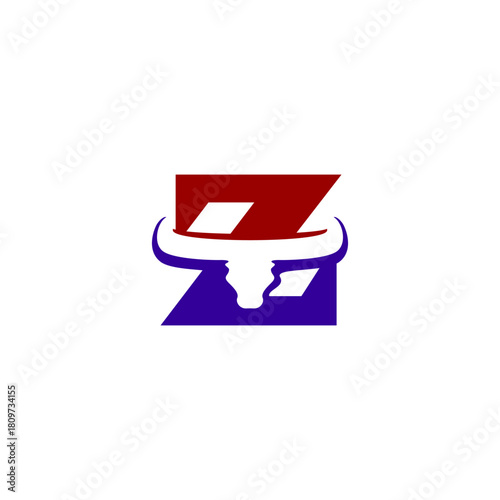 Abstract Bull Letter Z Logo, ...