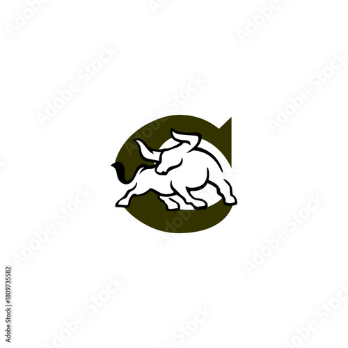 Alphabet Strong Mascot Symbol...