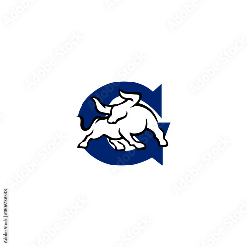 Alphabet Strong Mascot Symbol...