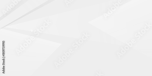 Minimal white and grey geometric background with polygons and gradients, vector EPS 10.