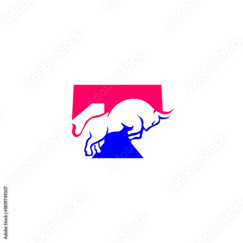Bull Letter T Logo Vector, Al...
