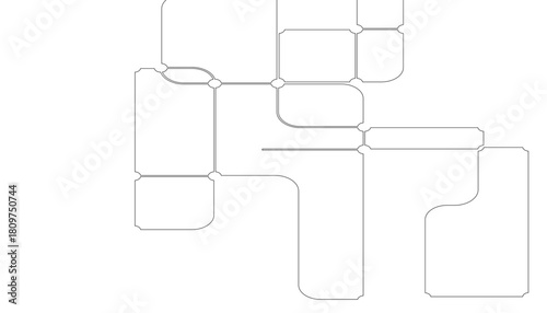 Vector digital tech line pattern design with crossed lines and dots.