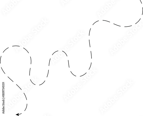 Zigzag Arrows and Symbols Vector Illustration – Isolated Zigzag Arrows, Lines, Plugs, Cables, Metal Necklace, Fishing, Love, and Power Concept Design Elements on White Background