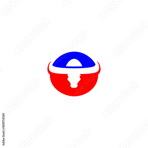 Abstract Bull Letter O Logo, ...