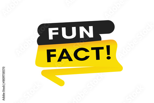 Fun fact shop elements sticker. Vector eps for advertising or social.