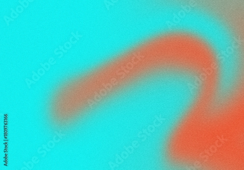 Turquoise and coral gradient background abstract design color blend modern art wallpaper digital illustration 100