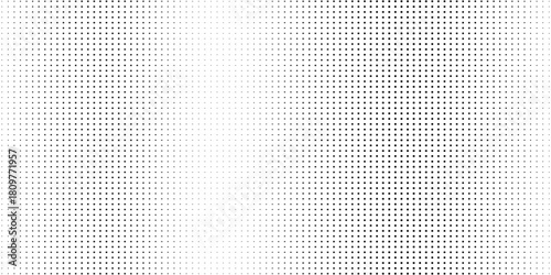 Dotted gradient vector illustration, white and black halftone background, horizontal seamless dotted lines, monochrome dots texture backdrop, retro effect. modern