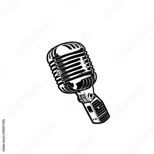 microphone isolated on white background