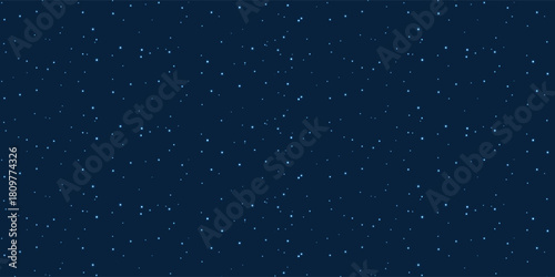 Space stars background, Cartoon starry illustration. Universe starry pattern with glowing stars and comets.Night sky constellations galaxy. Vector graphic.
