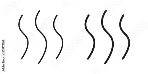 Heat icon in minimal flat, stroke style. suitable for graphic designs