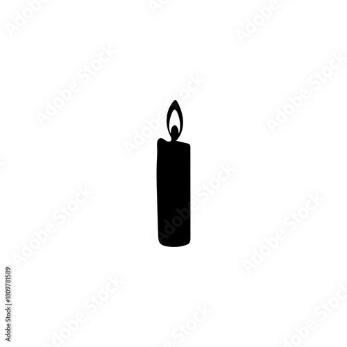 Black and white icon of a physical pendulum apparatus for science experiment