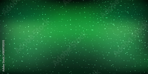 Realistic texture of mystical smoke in the background, with green fog swirling and sparkling with glowing particles, as starry neon magic dust shimmers throughout.