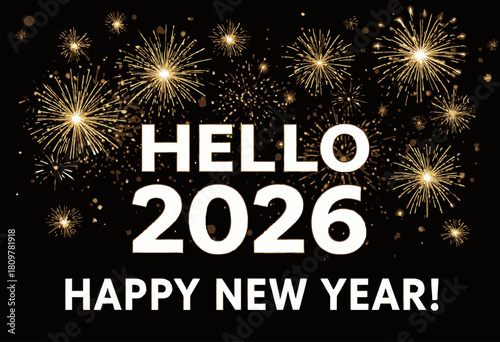 Welcoming the new year 2026 with a vibrant fireworks display, heralding a time of joy, hope, and fresh beginnings for everyone