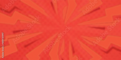 Comic paint splash and bright light effect. Vector cartoon illustration of anime style background with color liquid burst, abstract flame explosion with neon shine in center, battle attack backdrop