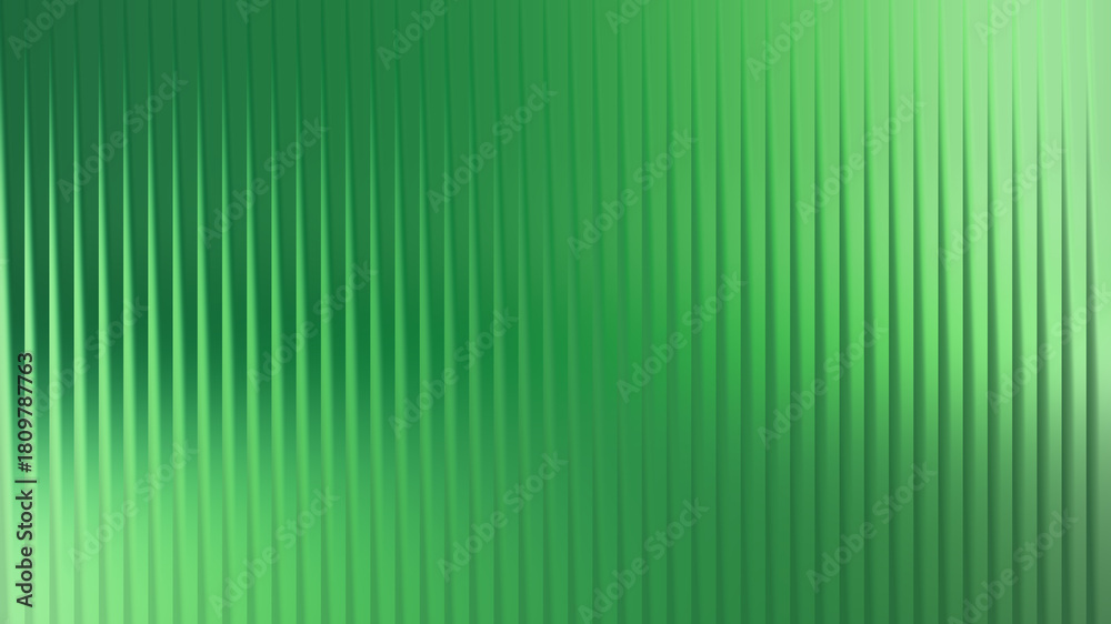 Obraz premium Abstract green textured background with vertical waves and gradient