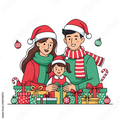 Festive family joy: Embracing Christmas warmth with love gifts and shared moments of holiday