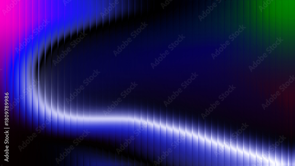 Fototapeta premium Futuristic Abstract Design With Rippled Light In Bold Gradient Colors