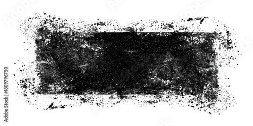 Wallpaper Mural Abstract grunge border frame background with distressed texture .rough distressed graphic art frame and vintage grain splatter ink effect . Torontodigital.ca