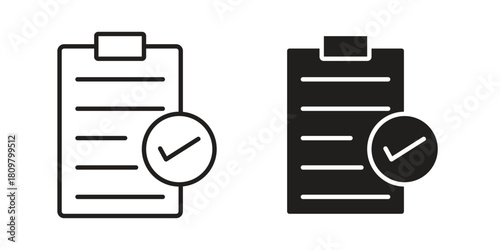 Result icon in minimal flat, stroke style. suitable for graphic designs