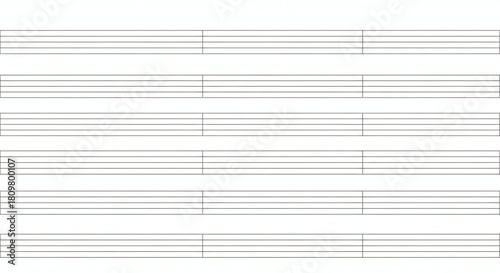 Blank Musical Staff Paper sheet music empty