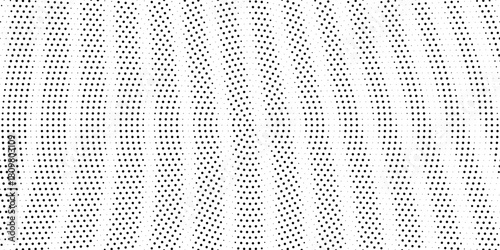 Set of halftone dots gradient pattern texture isolated on white background. Straight dotted spots using halftone circle dot raster texture. Vector blot half tone collection.