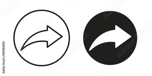 Share icon in minimal flat, stroke style. suitable for graphic designs