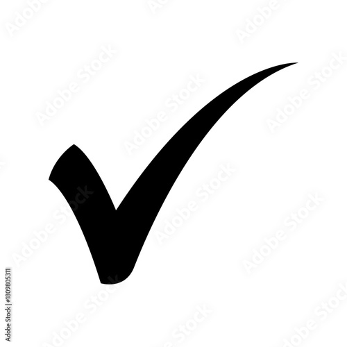 Free Download black check mark icon vector illustration transparent background - GFXLoad