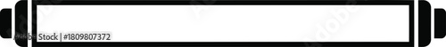 Empty battery icon. low power warning symbol for electronic devices. energy status indicator. zero charge. unfilled cell graphic design element.